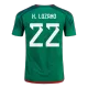 Camiseta Futbol Local Copa del Mundo de Hombre Mexico 2022 con Número de H.LOZANO #22 - camisetasfutbol