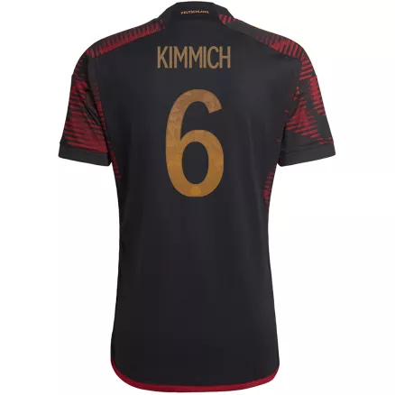 Camiseta Futbol Visitante Copa del Mundo de Hombre Alemania 2022 con Número de KIMMICH #6 - camisetasfutbol