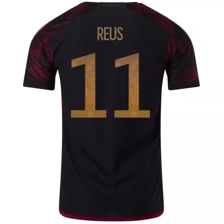 Camiseta Auténtica REUS #11 Alemania 2022 Segunda Equipación Visitante Copa del Mundo Hombre - Versión Jugador - camisetasfutbol