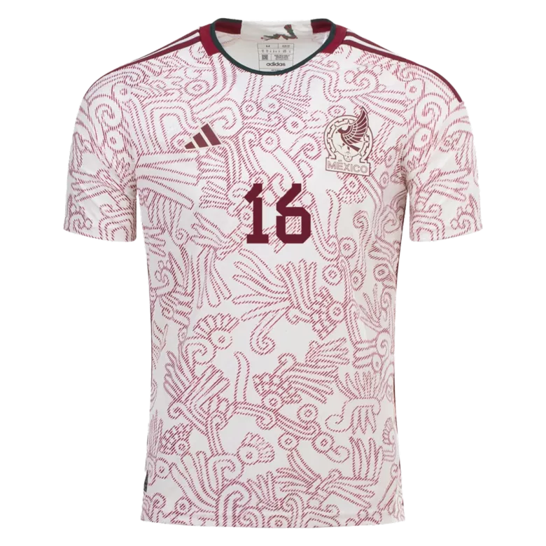 Camiseta Auténtica H.HERRERA #16 Mexico 2022 Segunda Equipación Visitante Copa del Mundo Hombre - Versión Jugador - camisetasfutbol