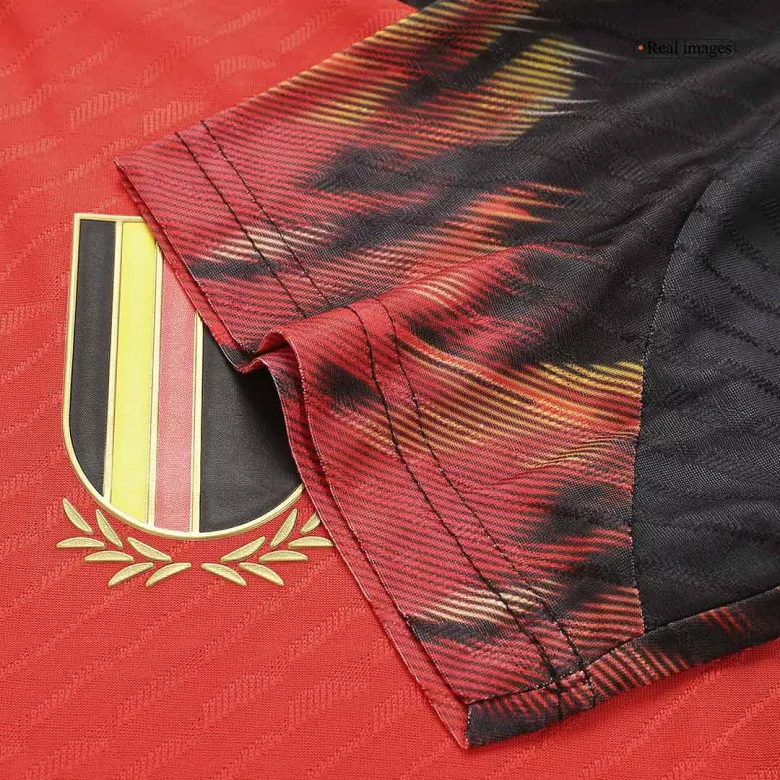 Camiseta Auténtica E. HAZARD #10 Bélgica 2022 Primera Equipación Copa del Mundo Local Hombre - Versión Jugador - camisetasfutbol