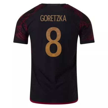 Camiseta Auténtica GORETZKA #8 Alemania 2022 Segunda Equipación Visitante Copa del Mundo Hombre - Versión Jugador - camisetasfutbol