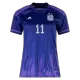 Camiseta DI MARIA #11 Argentina 2022 Segunda Equipación Visitante Copa del Mundo Mujer - Versión Hincha - camisetasfutbol