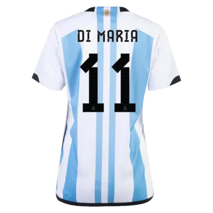 Camiseta DI MARIA #11 Argentina 2022 Primera Equipación Copa del Mundo Local Mujer - Versión Hincha - camisetasfutbol