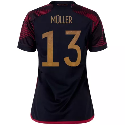Camiseta MÜLLER #13 Alemania 2022 Segunda Equipación Visitante Copa del Mundo Mujer - Versión Hincha - camisetasfutbol