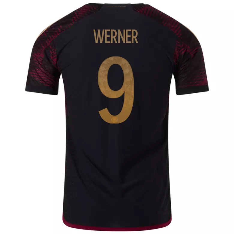 Camiseta Auténtica WERNER #9 Alemania 2022 Segunda Equipación Visitante Copa del Mundo Hombre - Versión Jugador - camisetasfutbol