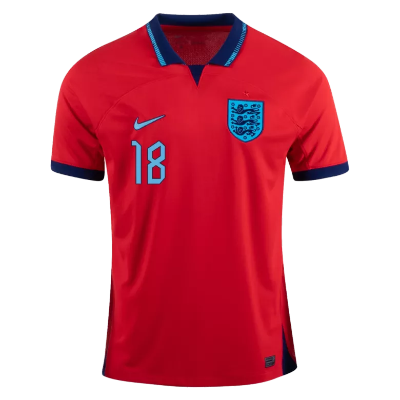 Camiseta Futbol Visitante Copa del Mundo de Hombre Inglaterra 2022 con Número de ALEXANDER-ARNOLD #18 - camisetasfutbol