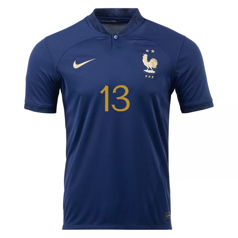 Camiseta Futbol Local Copa del Mundo de Hombre Francia 2022 con Número de KANTE #13 - camisetasfutbol