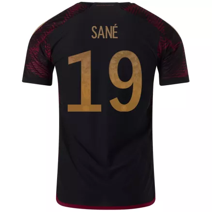 Camiseta Auténtica SANÉ #19 Alemania 2022 Segunda Equipación Visitante Copa del Mundo Hombre - Versión Jugador - camisetasfutbol