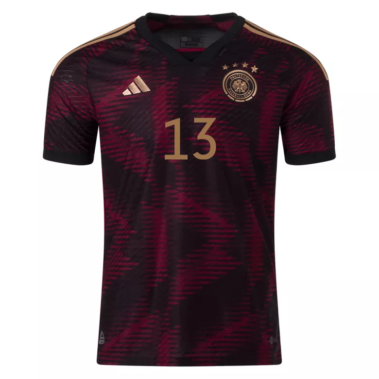 Camiseta Auténtica MÜLLER #13 Alemania 2022 Segunda Equipación Visitante Copa del Mundo Hombre - Versión Jugador - camisetasfutbol