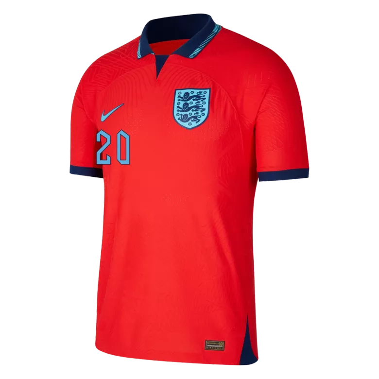 Camiseta Auténtica FODEN #20 Inglaterra 2022 Segunda Equipación Visitante Copa del Mundo Hombre - Versión Jugador - camisetasfutbol
