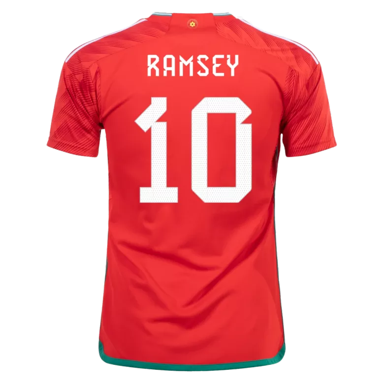 Camiseta Futbol Local Copa del Mundo de Hombre Gales 2022 con Número de RAMSEY #10 - camisetasfutbol