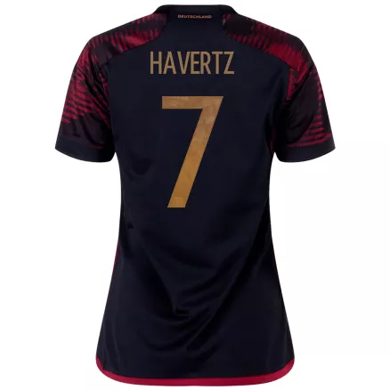 Camiseta HAVERTZ #7 Alemania 2022 Segunda Equipación Visitante Copa del Mundo Mujer - Versión Hincha - camisetasfutbol