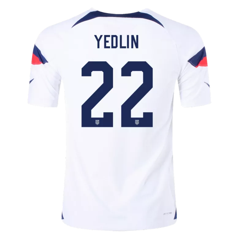 Camiseta Auténtica YEDLIN #22 USA 2022 Primera Equipación Copa del Mundo Local Hombre - Versión Jugador - camisetasfutbol