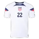 Camiseta Auténtica YEDLIN #22 USA 2022 Primera Equipación Copa del Mundo Local Hombre - Versión Jugador - camisetasfutbol