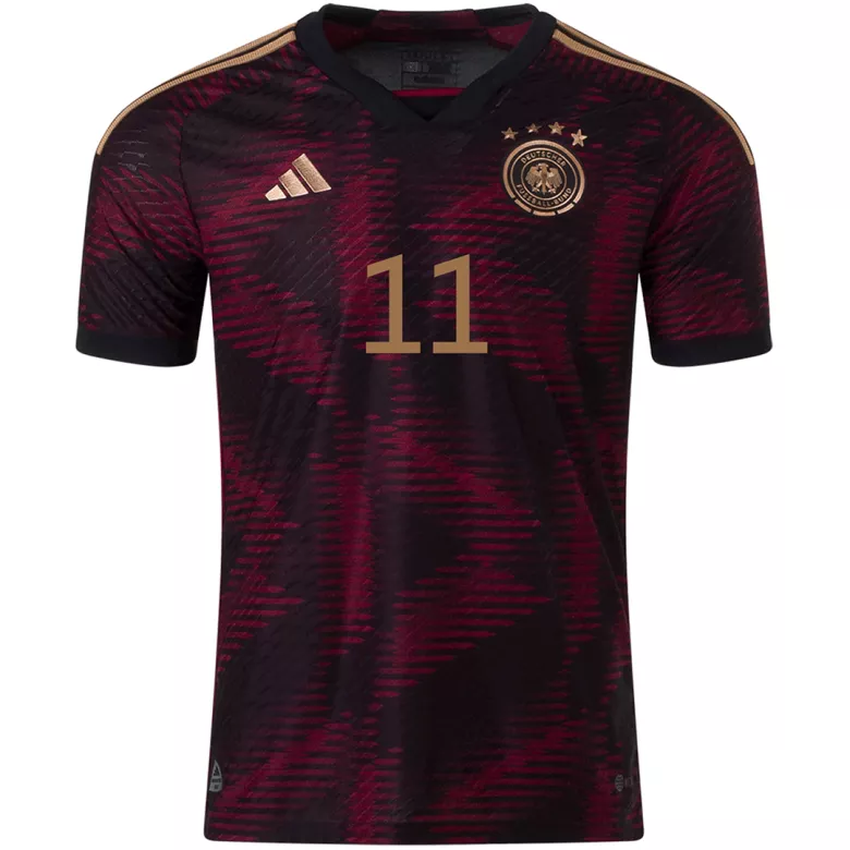 Camiseta Auténtica REUS #11 Alemania 2022 Segunda Equipación Visitante Copa del Mundo Hombre - Versión Jugador - camisetasfutbol