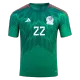 Camiseta Futbol Local de Hombre Mexico 2022 con Número de H.LOZANO #22 -Version Jugador - camisetasfutbol