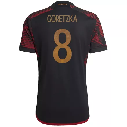 Camiseta Futbol Visitante Copa del Mundo de Hombre Alemania 2022 con Número de GORETZKA #8 - camisetasfutbol