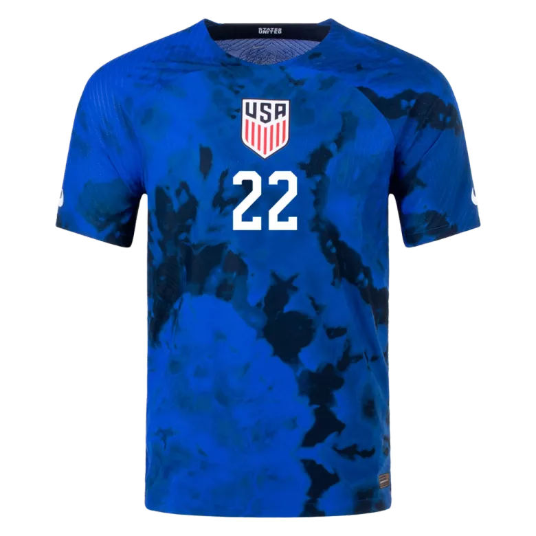 Camiseta Auténtica YEDLIN #22 USA 2022 Segunda Equipación Visitante Copa del Mundo Hombre - Versión Jugador - camisetasfutbol