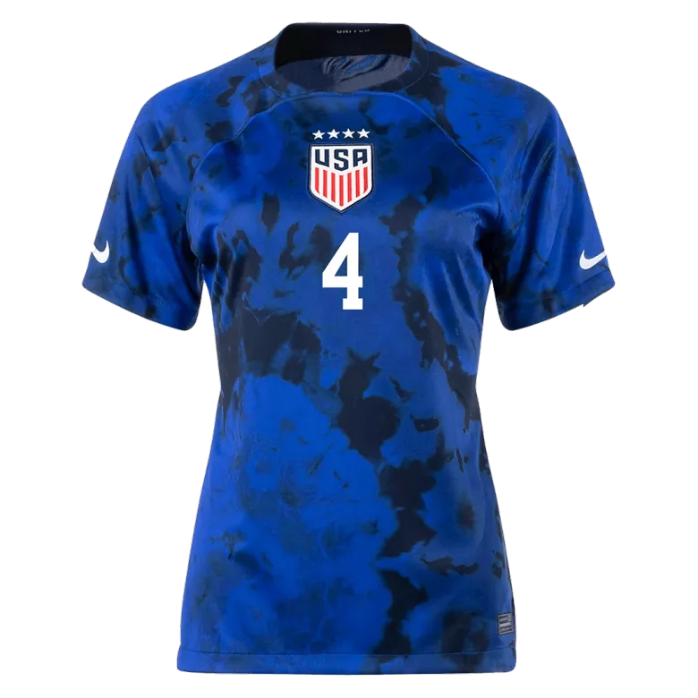Camiseta Futbol Visitante Copa Mundial de Mujer USA 2022 SAUERBRUNN #4 - camisetasfutbol