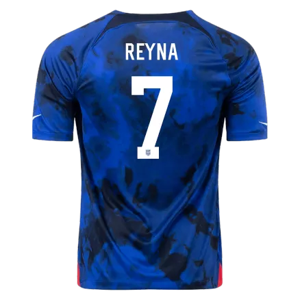Camiseta Futbol Visitante Copa del Mundo de Hombre USA 2022 con Número de REYNA #7 - camisetasfutbol