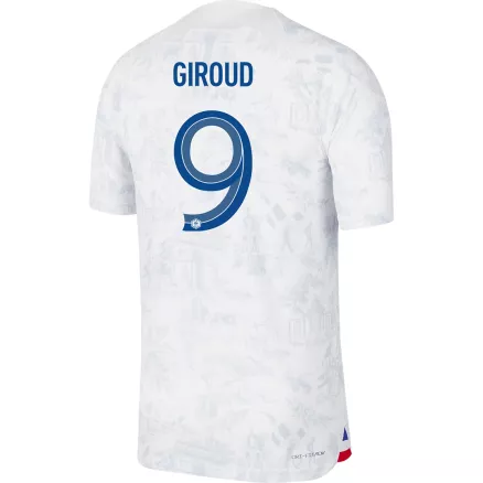 Camiseta Auténtica GIROUD #9 Francia 2022 Segunda Equipación Visitante Copa del Mundo Hombre - Versión Jugador - camisetasfutbol