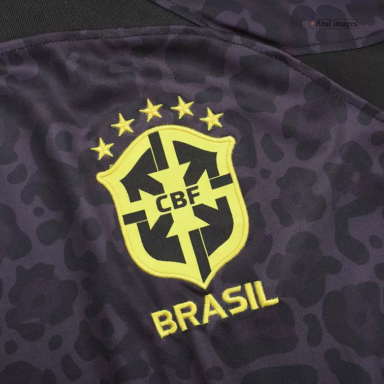 Camiseta Brazil 2022 Portero Copa del Mundo Hombre - Versión Hincha - camisetasfutbol
