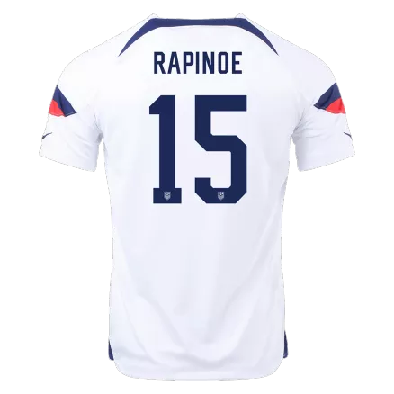 Camiseta Futbol Local Copa del Mundo de Hombre USA 2022 con Número de RAPINOE #15 - camisetasfutbol