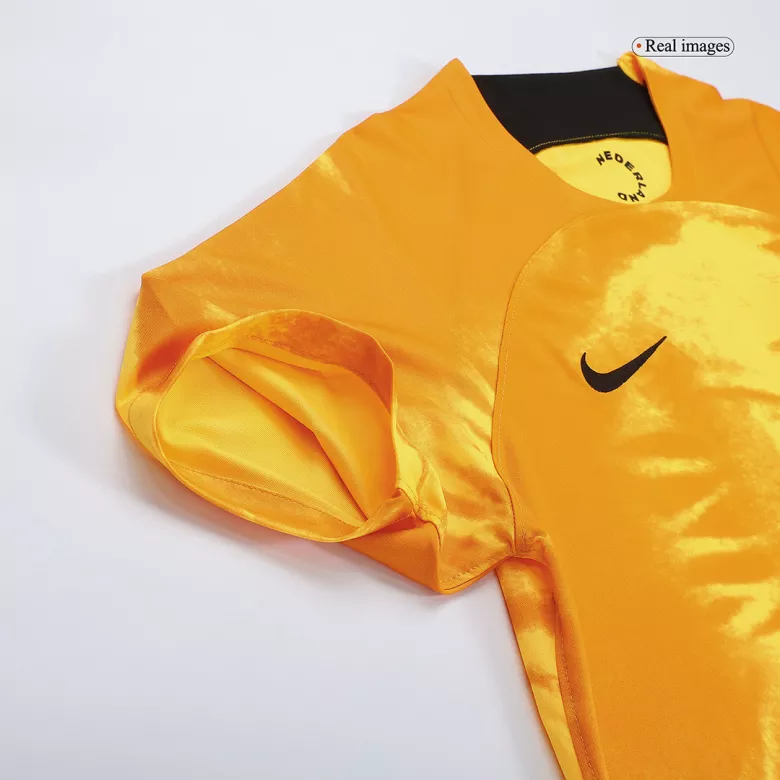 Camiseta Auténtica MEMPHIS #10 Holanda 2022 Primera Equipación Copa del Mundo Local Hombre - Versión Jugador - camisetasfutbol