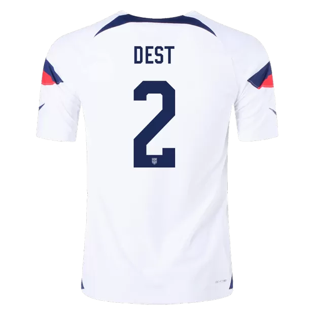 Segunda Camiseta Estados Unidos Jugador Dest 2022