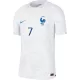 Camiseta Auténtica GRIEZMANN #7 Francia 2022 Segunda Equipación Visitante Copa del Mundo Hombre - Versión Jugador - camisetasfutbol