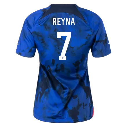 Camiseta Futbol Visitante Copa Mundial de Mujer USA 2022 REYNA #7 - camisetasfutbol