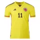 Camiseta Auténtica CUADRADO #11 Colombia 2022 Primera Equipación Local Hombre - Versión Jugador - camisetasfutbol