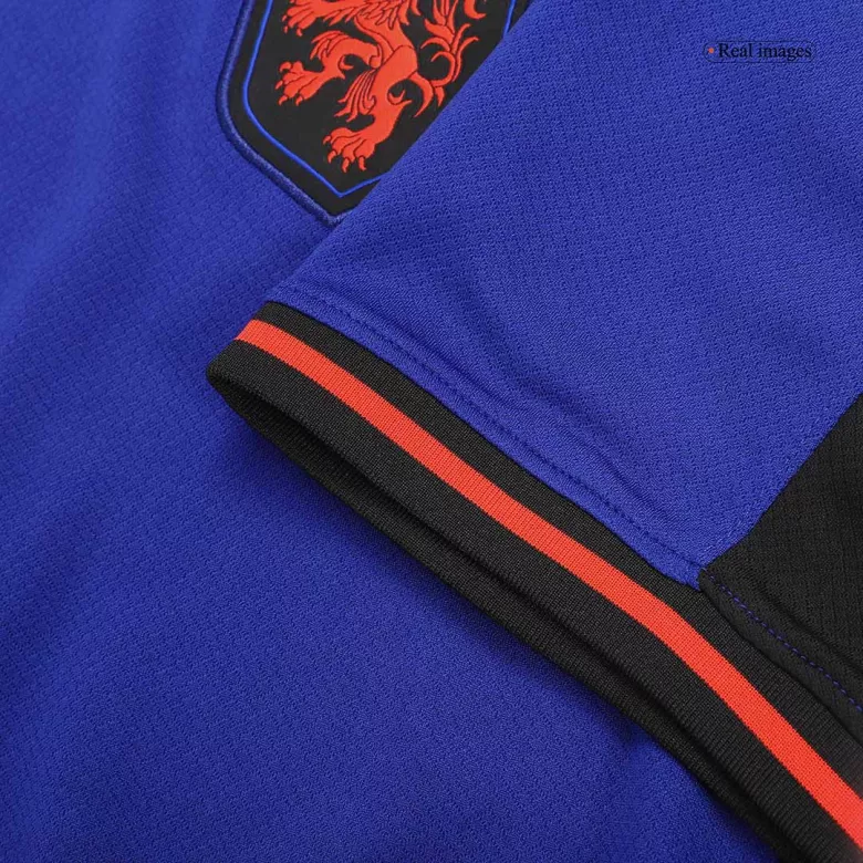 Camiseta Auténtica F.DE JONG #21 Holanda 2022 Segunda Equipación Visitante Copa del Mundo Hombre - Versión Jugador - camisetasfutbol