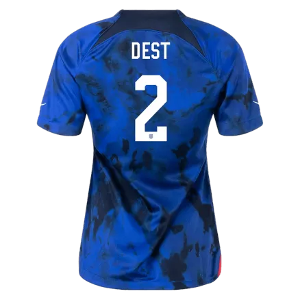 Camiseta Futbol Visitante Copa Mundial de Mujer USA 2022 DEST #2 - camisetasfutbol