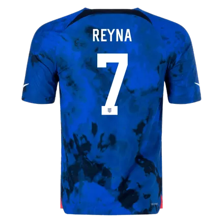Camiseta Auténtica REYNA #7 USA 2022 Segunda Equipación Visitante Copa del Mundo Hombre - Versión Jugador - camisetasfutbol