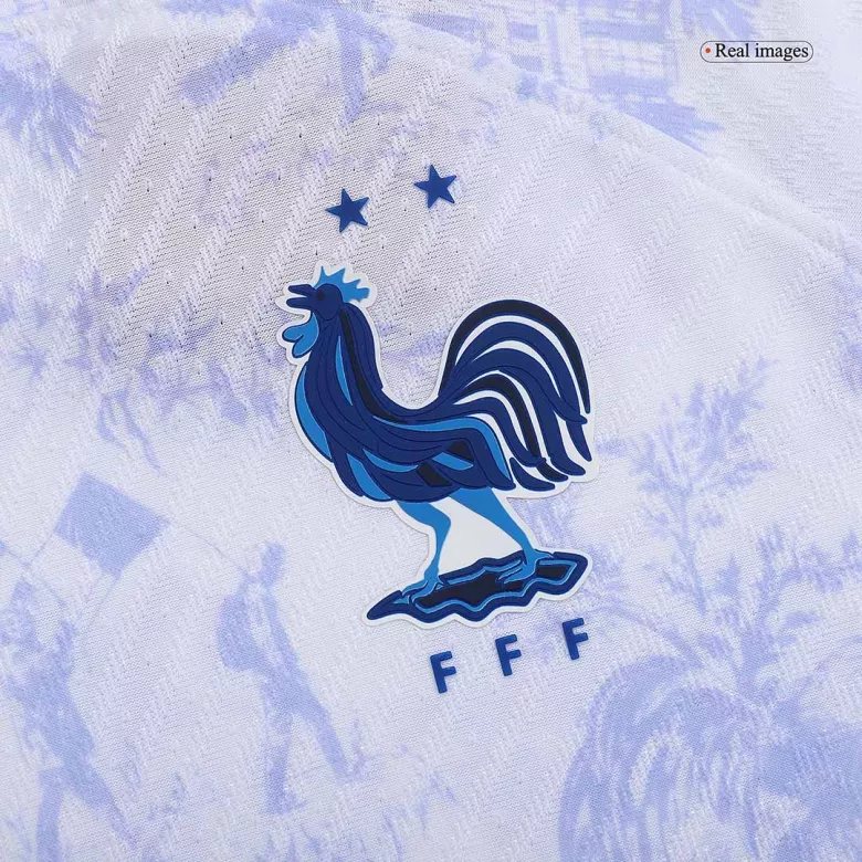 Camiseta Auténtica MBAPPE #10 Francia 2022 Segunda Equipación Visitante Copa del Mundo Hombre - Versión Jugador - camisetasfutbol