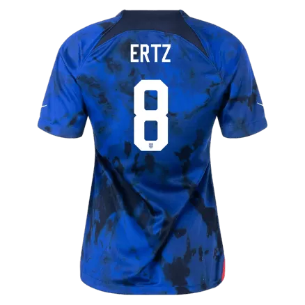 Camiseta Futbol Visitante Copa Mundial de Mujer USA 2022 ERTZ #8 - camisetasfutbol