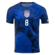 Camiseta Futbol Visitante Copa del Mundo de Hombre USA 2022 con Número de ERTZ #8 - camisetasfutbol