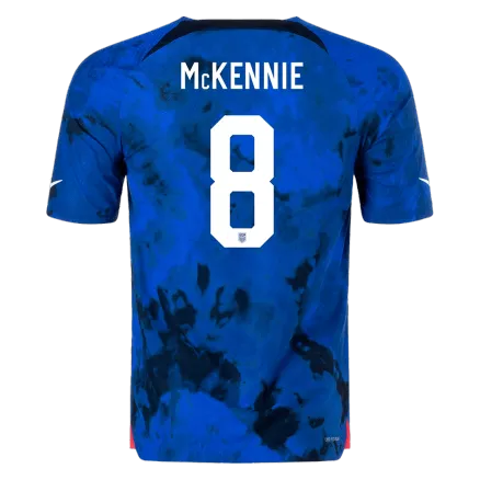 Camiseta Auténtica McKENNIE #8 USA 2022 Segunda Equipación Visitante Copa del Mundo Hombre - Versión Jugador - camisetasfutbol