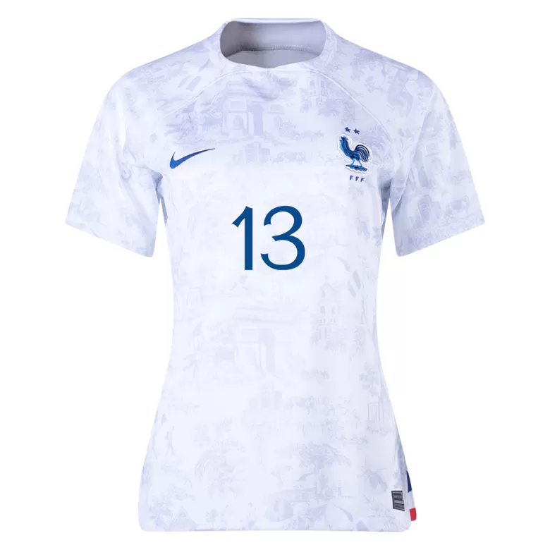 Camiseta Futbol Visitante Copa Mundial de Mujer Francia 2022 KANTE #13 - camisetasfutbol