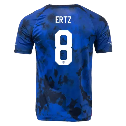 Camiseta Futbol Visitante Copa del Mundo de Hombre USA 2022 con Número de ERTZ #8 - camisetasfutbol