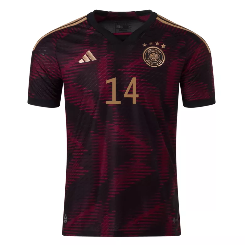 Camiseta Auténtica MUSIALA #14 Alemania 2022 Segunda Equipación Visitante Copa del Mundo Hombre - Versión Jugador - camisetasfutbol