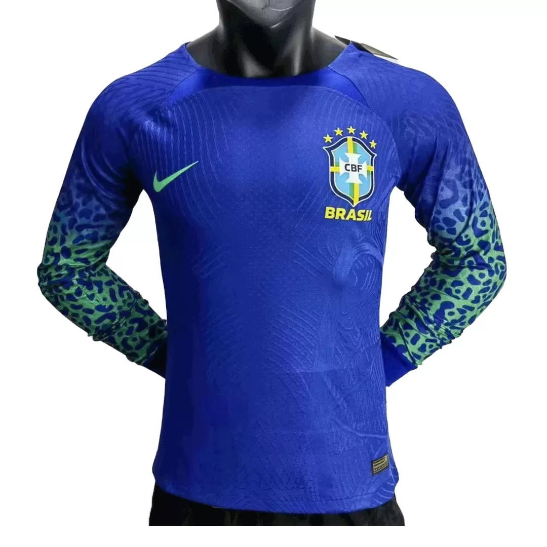 Camiseta de Fútbol Brazil Visitante 2022 Authentic para Hombre ...