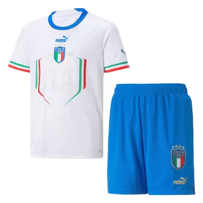 Miniconjunto Italia 2022 Segunda Equipación Visitante Niño (Camiseta + Pantalón Corto) - camisetasfutbol