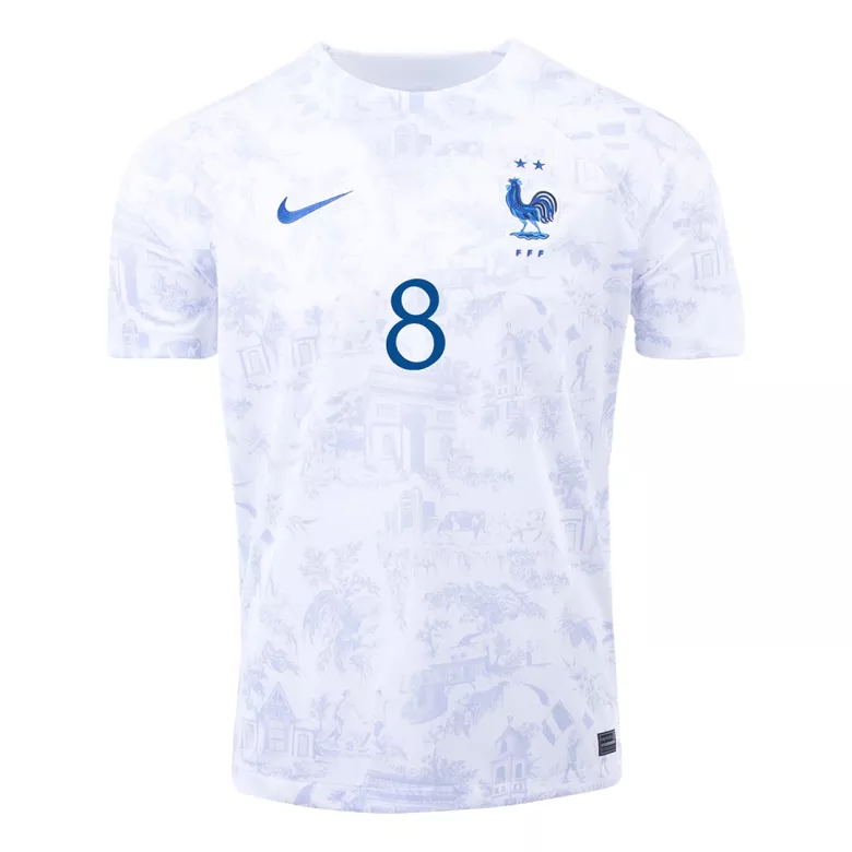 Camiseta Futbol Visitante Copa del Mundo de Hombre Francia 2022 con Número de TCHOUAMENI #8 - camisetasfutbol