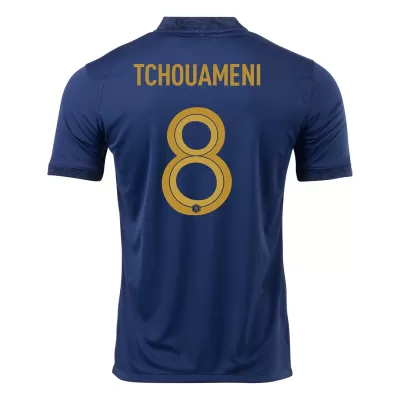 Camiseta Futbol Local Copa del Mundo de Hombre Francia 2022 con Número de TCHOUAMENI #8 - camisetasfutbol