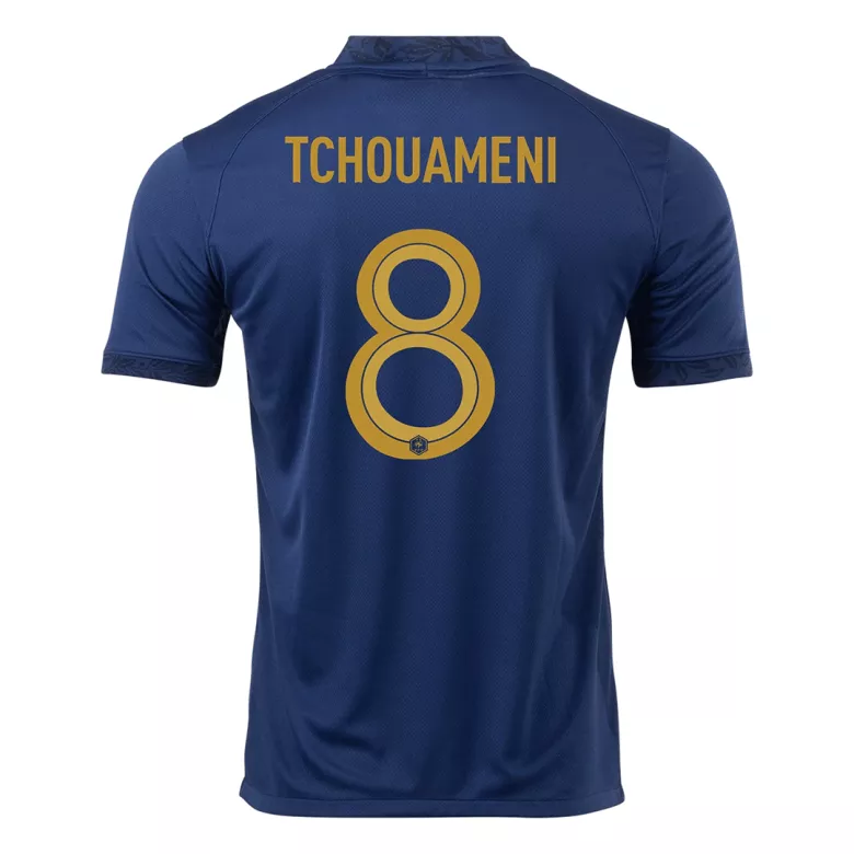 Camiseta Futbol Local Copa del Mundo de Hombre Francia 2022 con Número de TCHOUAMENI #8 - camisetasfutbol
