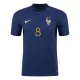 Camiseta Auténtica TCHOUAMENI #8 Francia 2022 Primera Equipación Copa del Mundo Local Hombre - Versión Jugador - camisetasfutbol