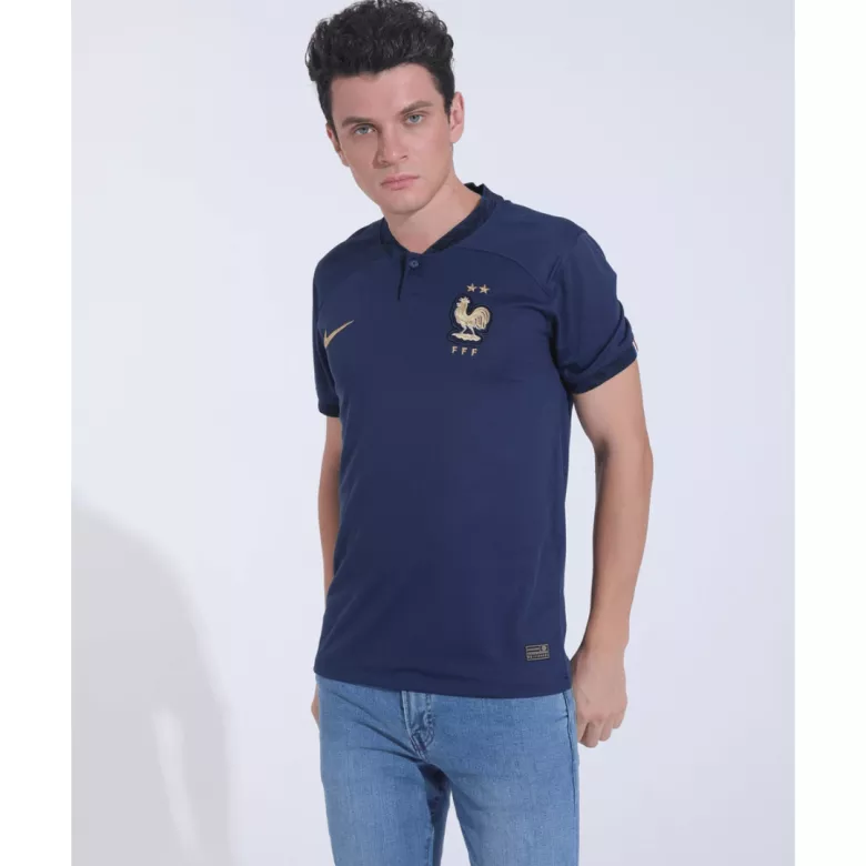 Camiseta Francia 2022 Primera Equipación Copa del Mundo Local Hombre - Versión Hincha - camisetasfutbol